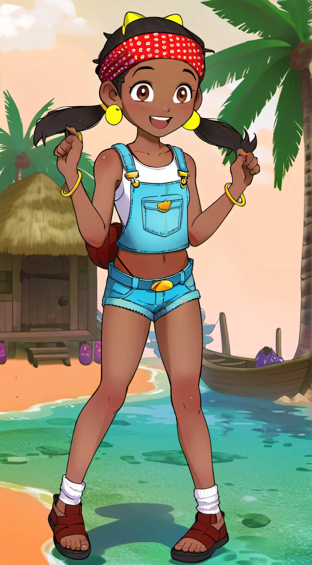 ai character: izzy  background