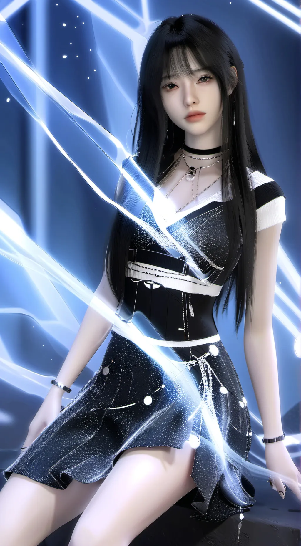 ai character: Gold background