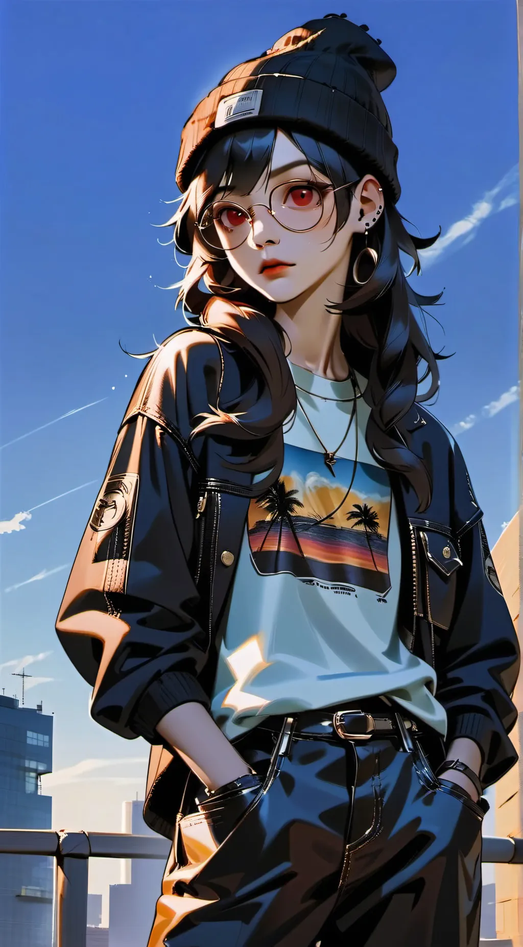 ai character: purple  background