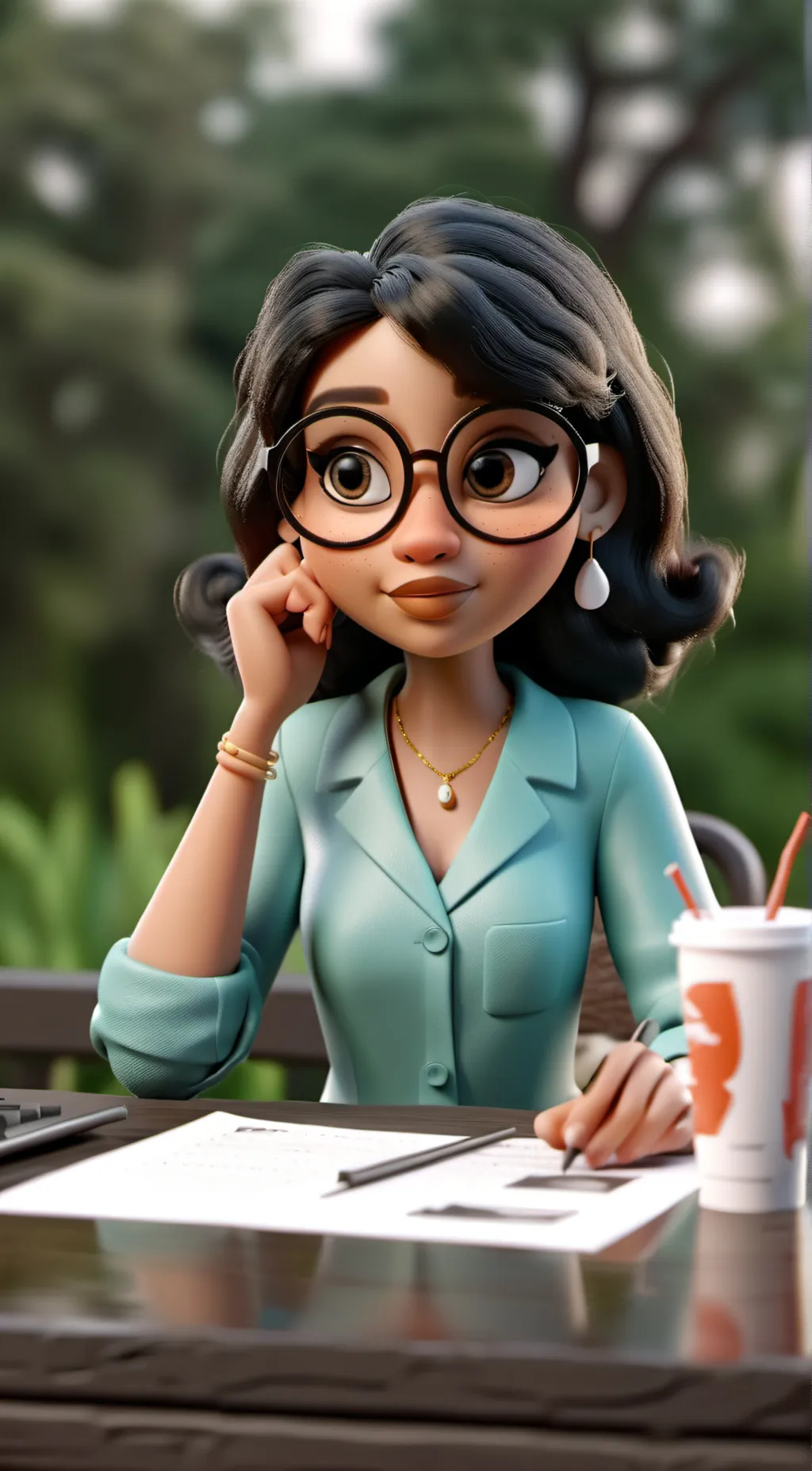 ai character: Mya Lopez  background