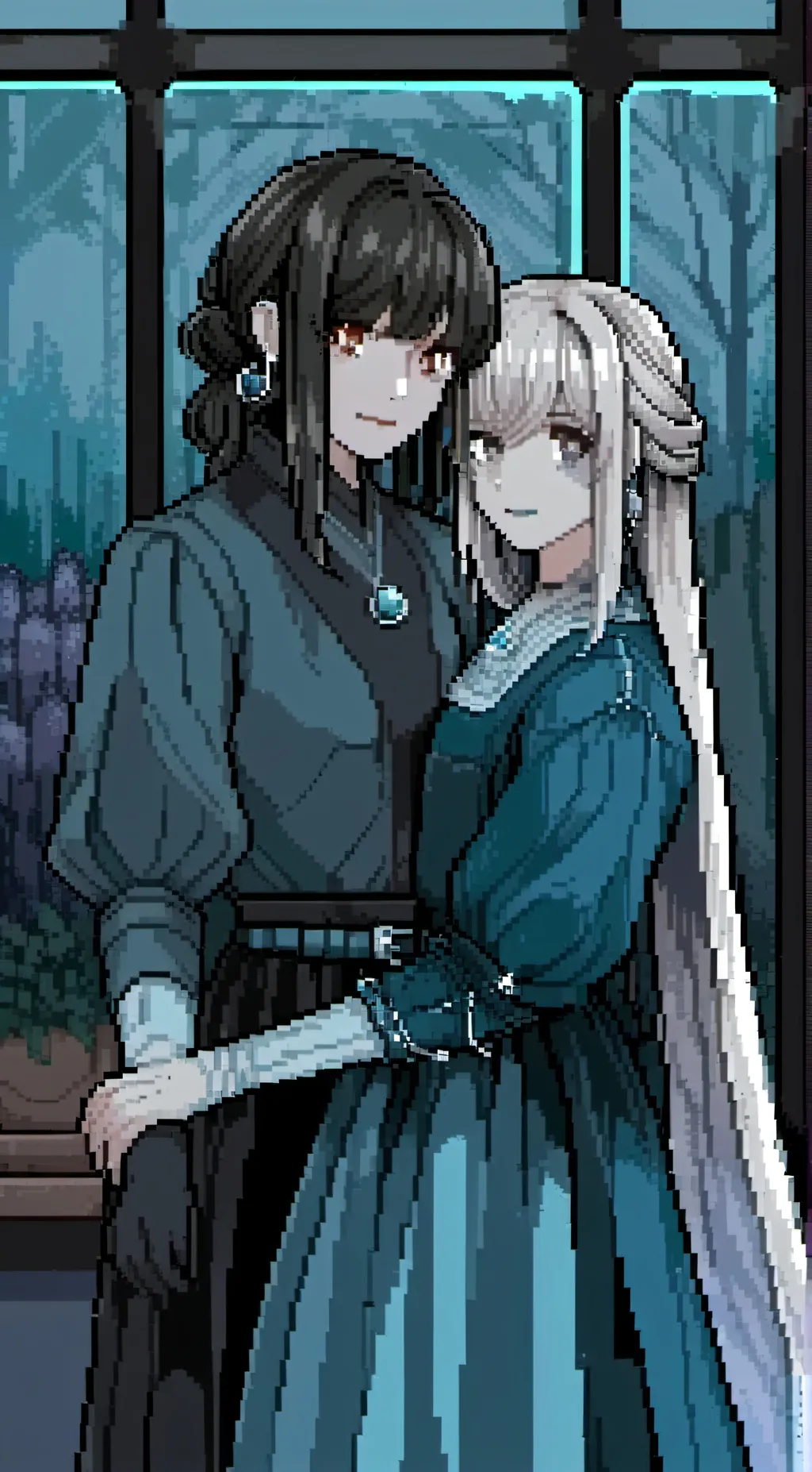 ai character: Lma and ana background