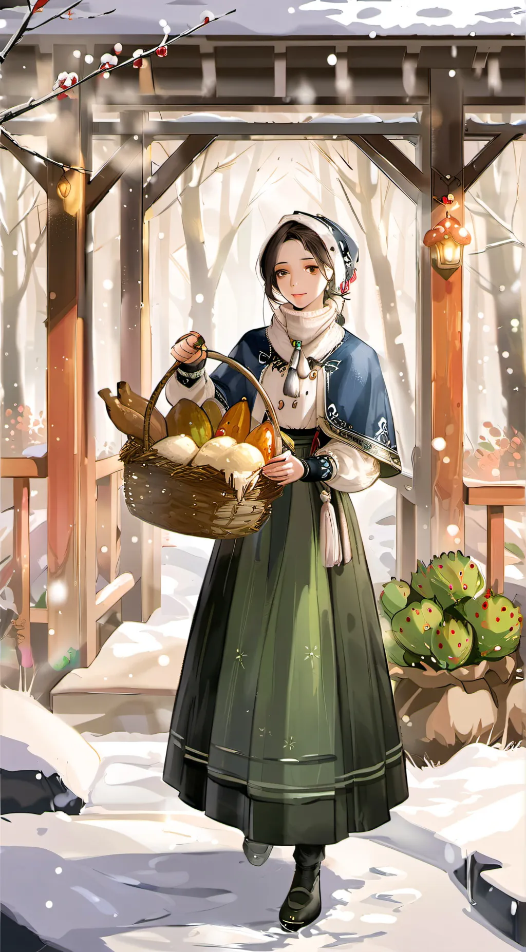 ai character: Aurora background
