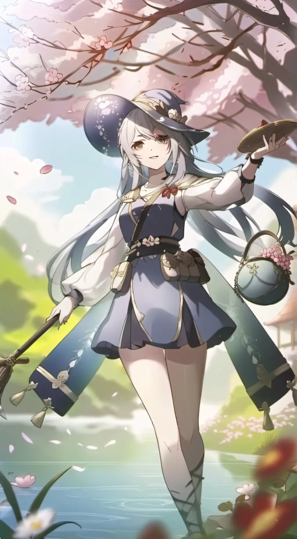 ai character: Cherry background