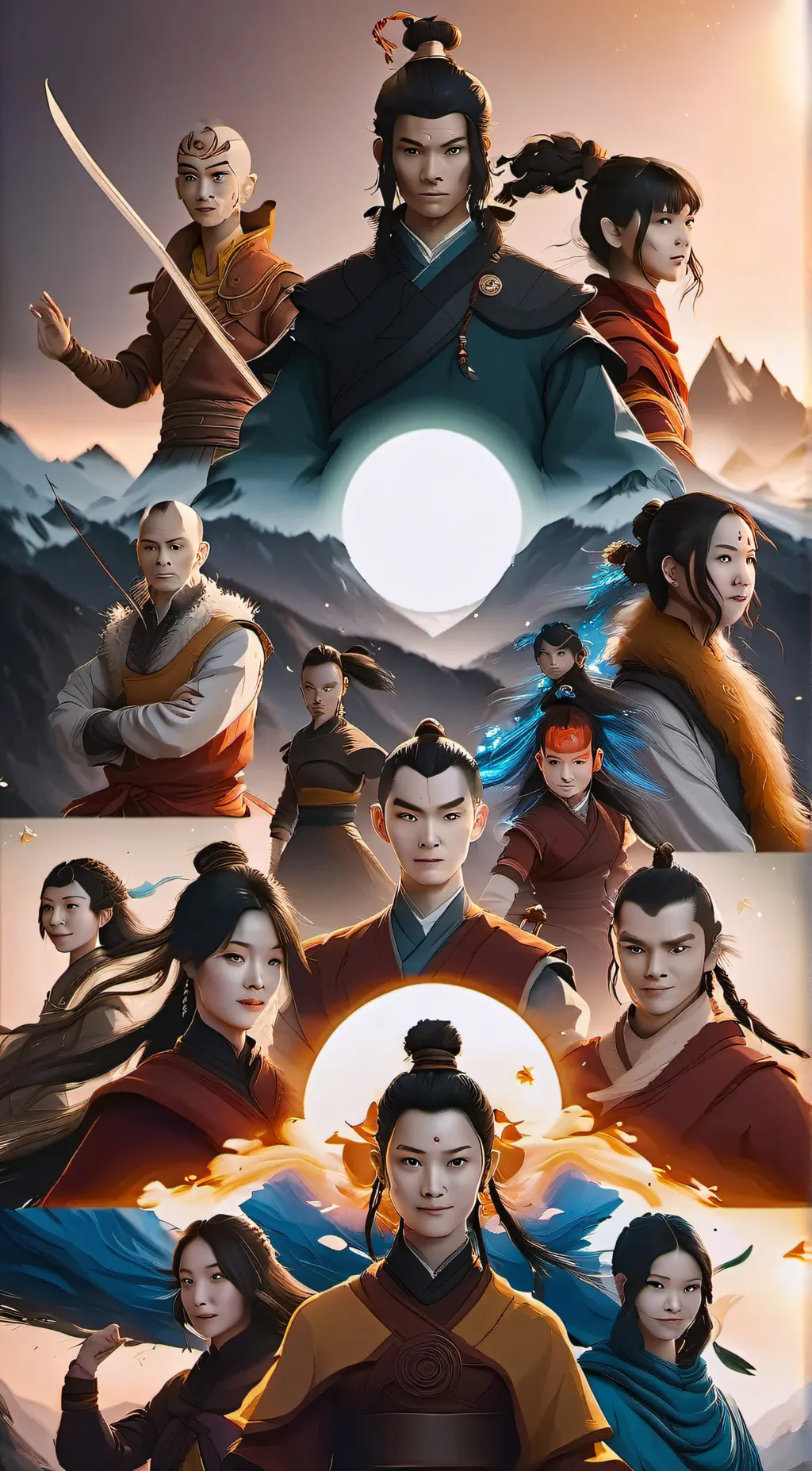 ai character: Team Avatar background