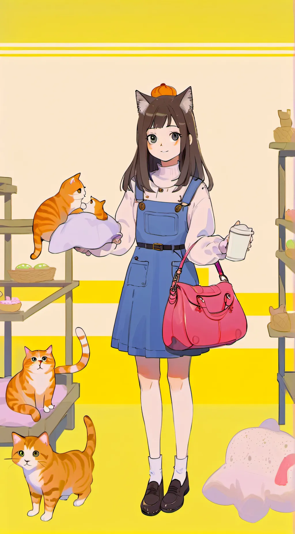 ai character: Ellie ^^ background