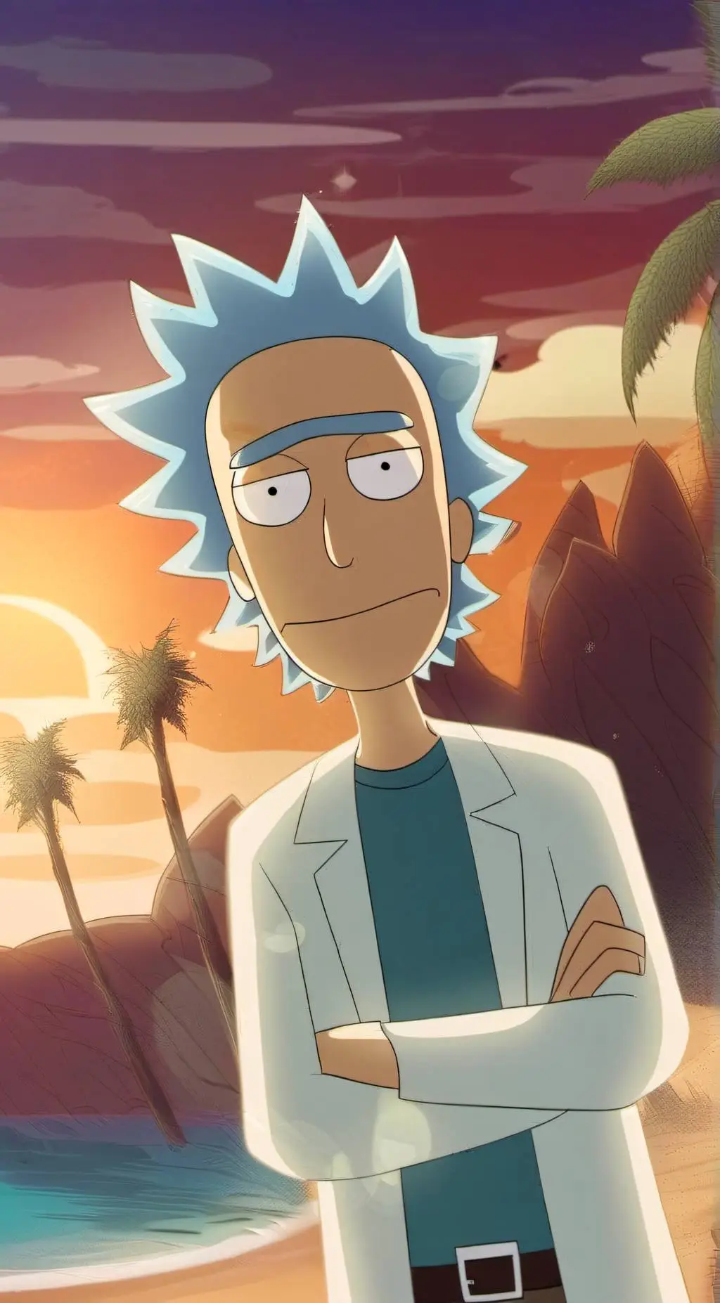 ai character: Rick Sanchez(C137) background