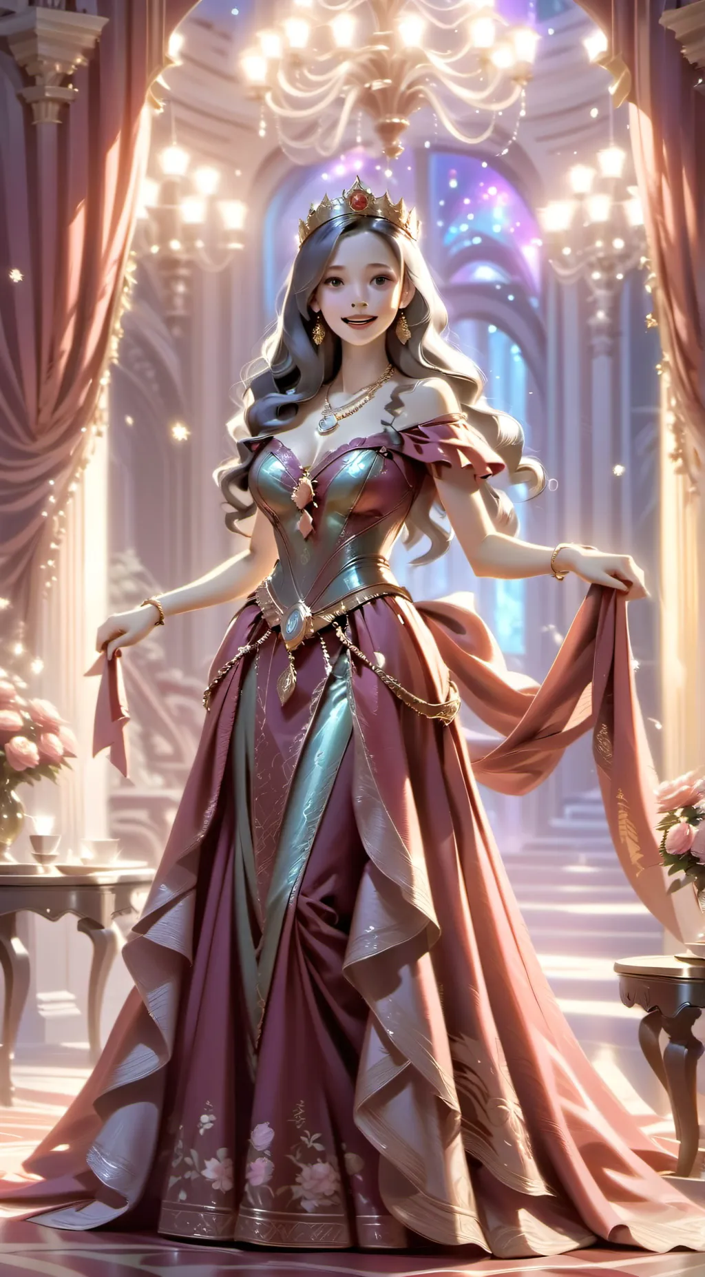 ai character: queen background
