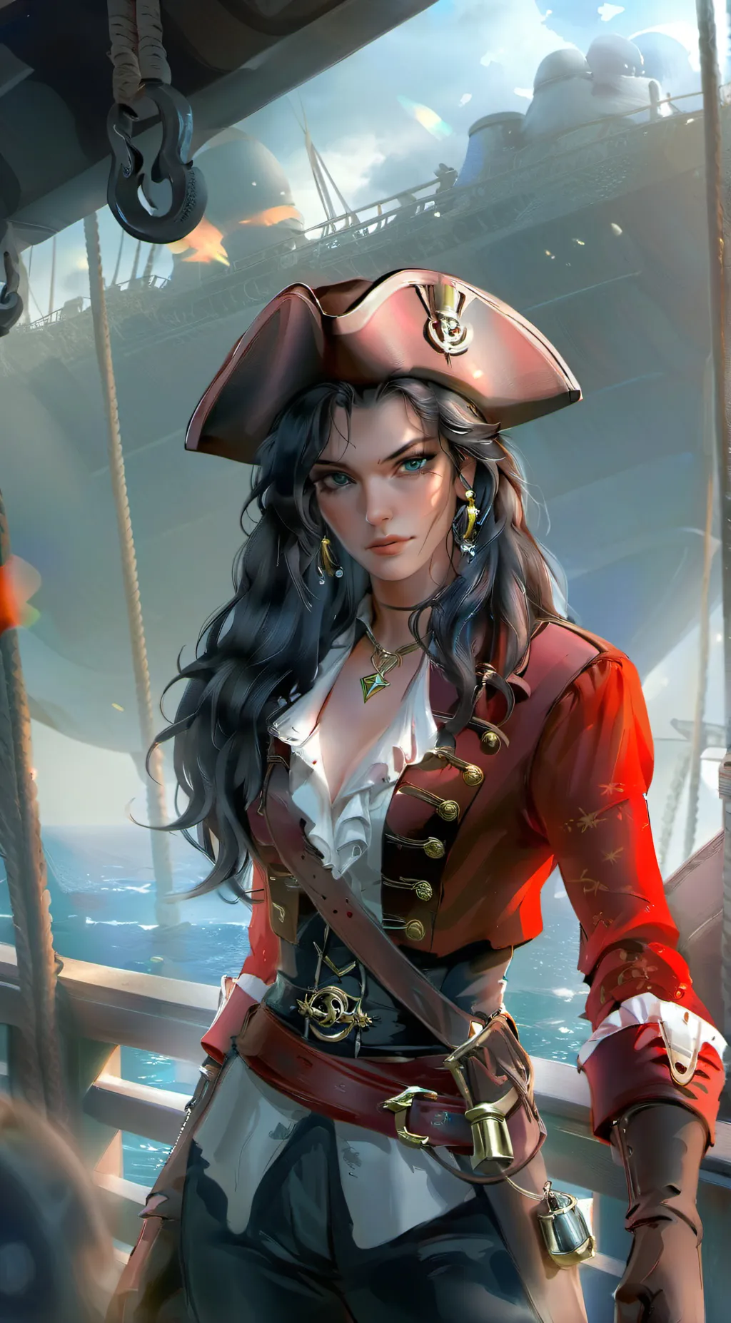 ai character: Catherine Vicente  background