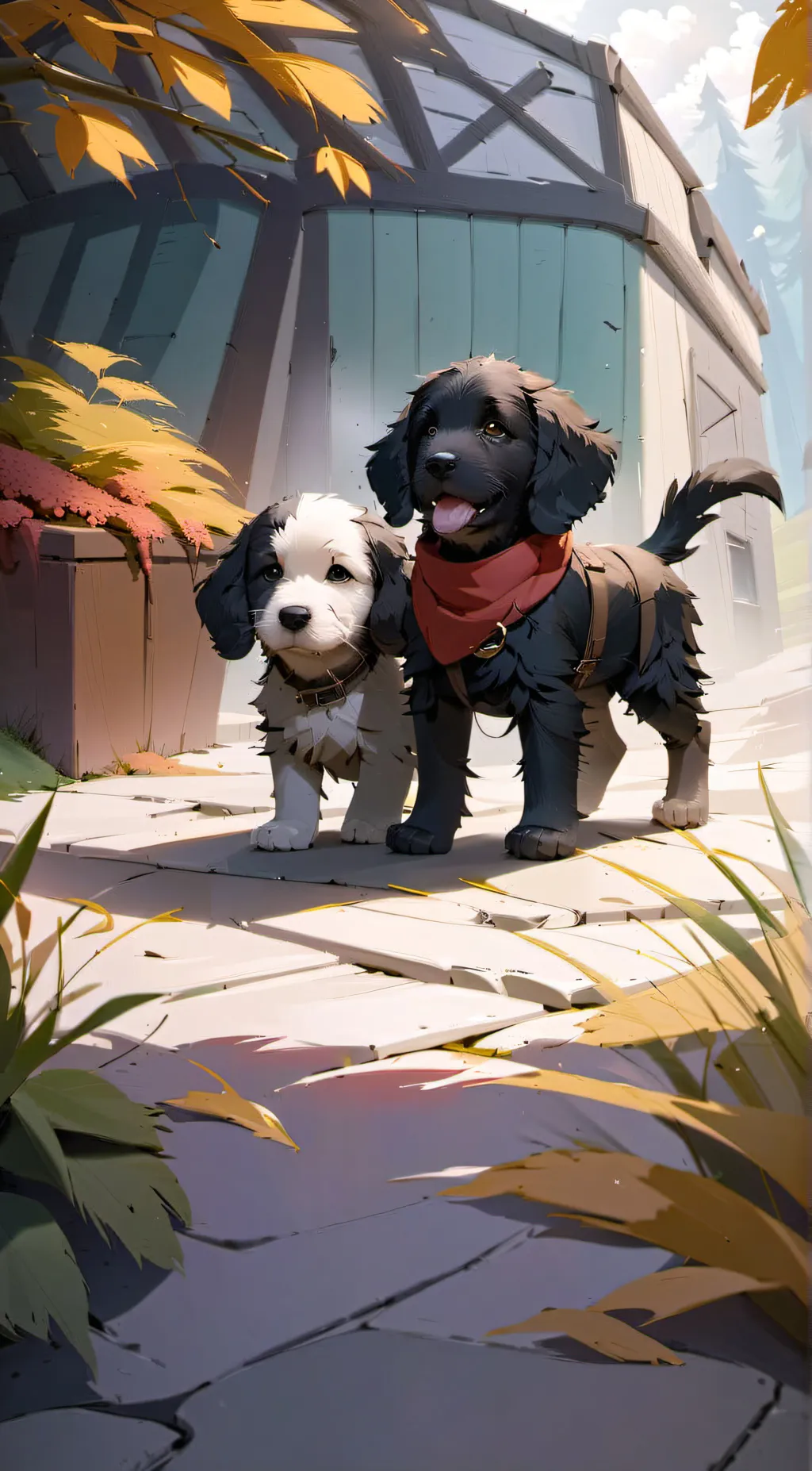 ai character: Biscuit & Olive background