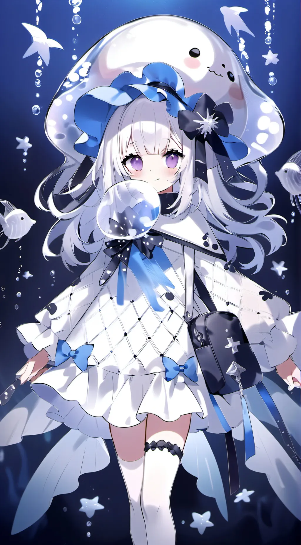 ai character: Wave the Jellyfish background