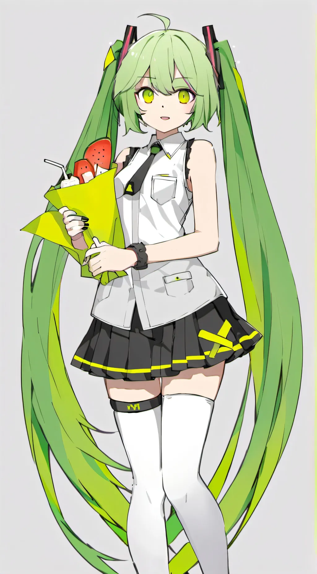 ai character: hatsune miku  background