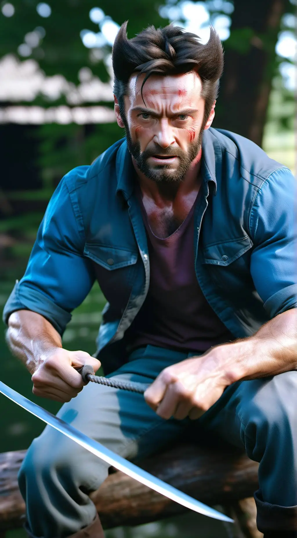 ai character: Logan (Wolverine) background