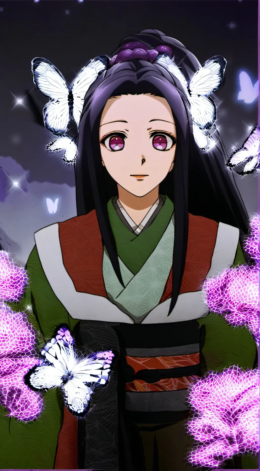 ai character: butterfly sisters  background