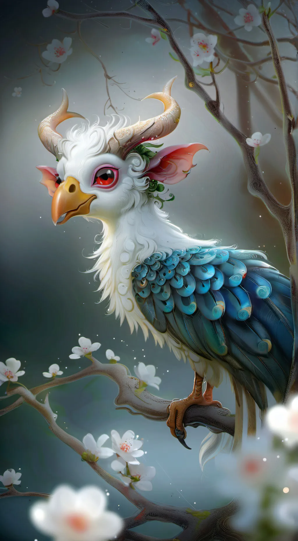 ai character: Smiling critters  background