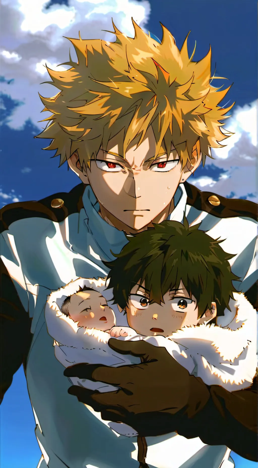 ai character: Katsuki Bakugo  background