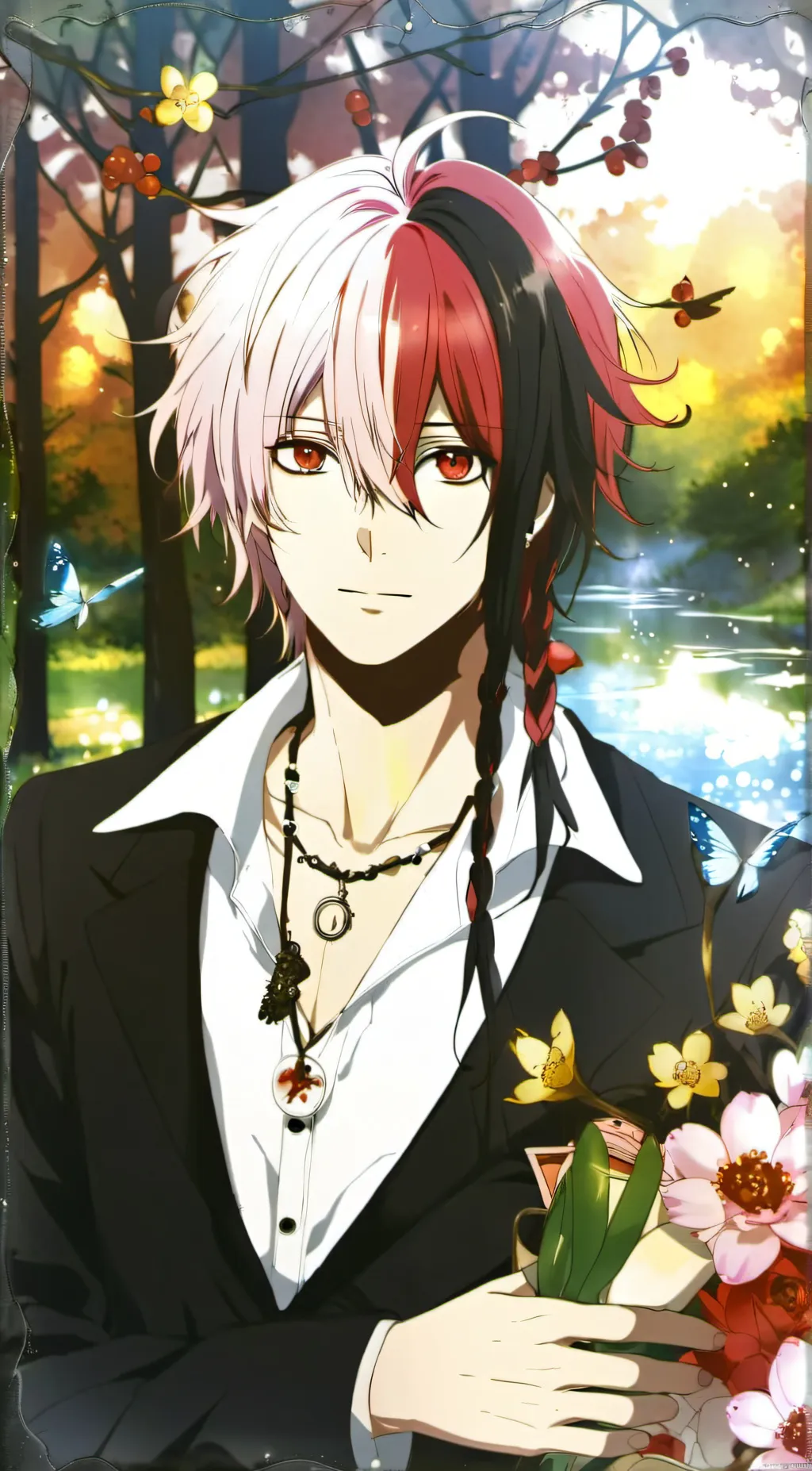 ai character: emo pinky background