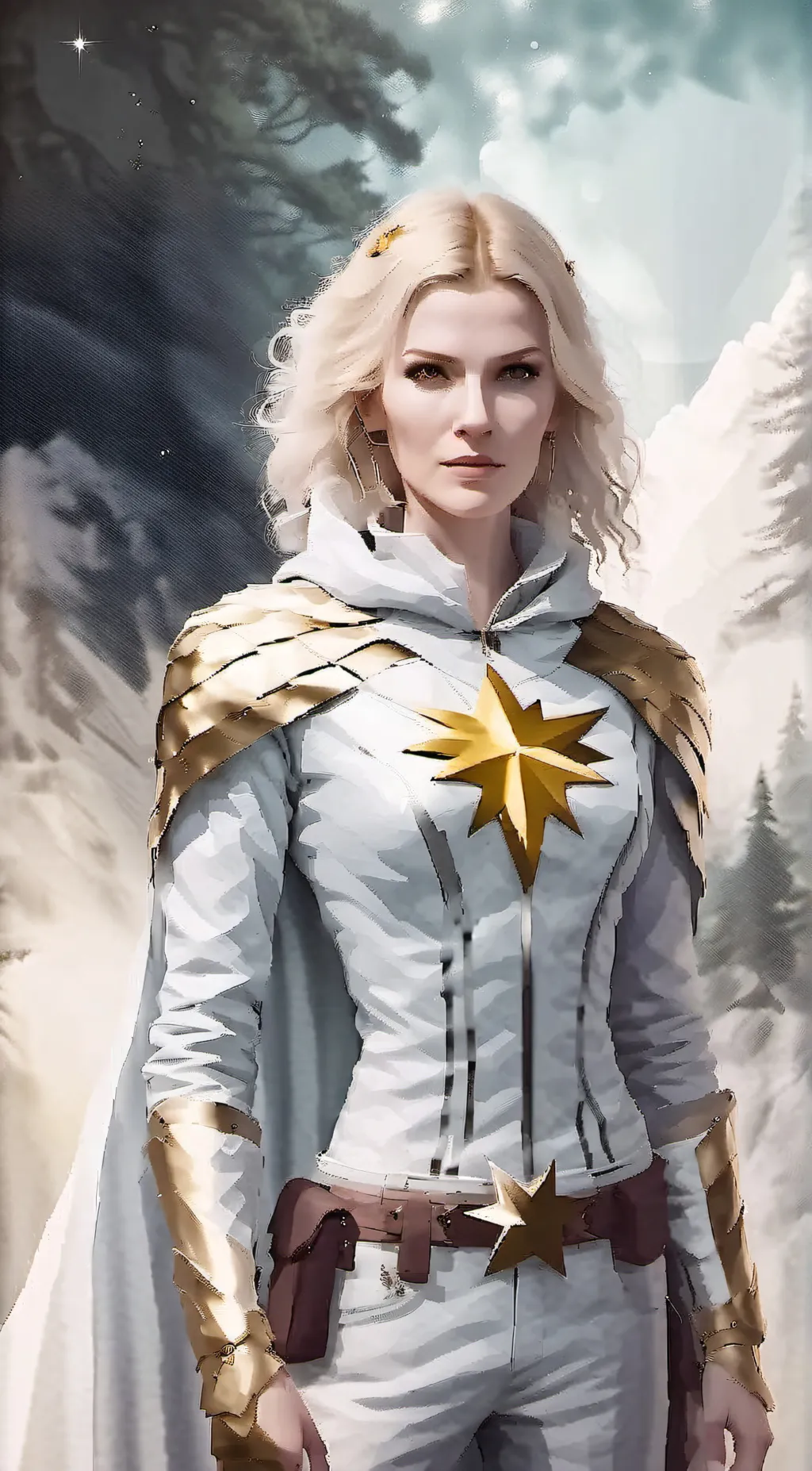 ai character: Starlight background
