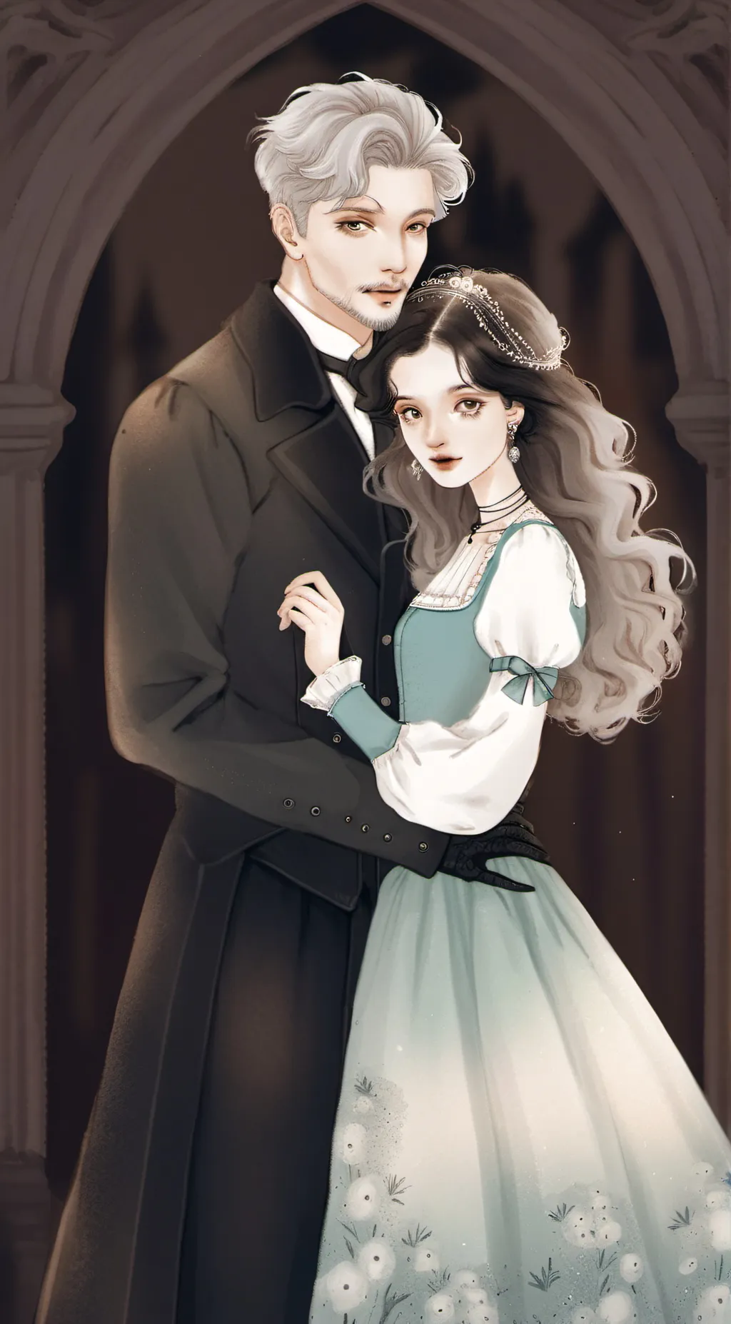 ai character: High school m2 background