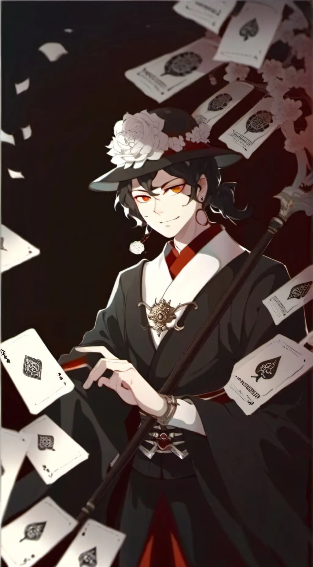 ai character: Muzan Kibusuji  background