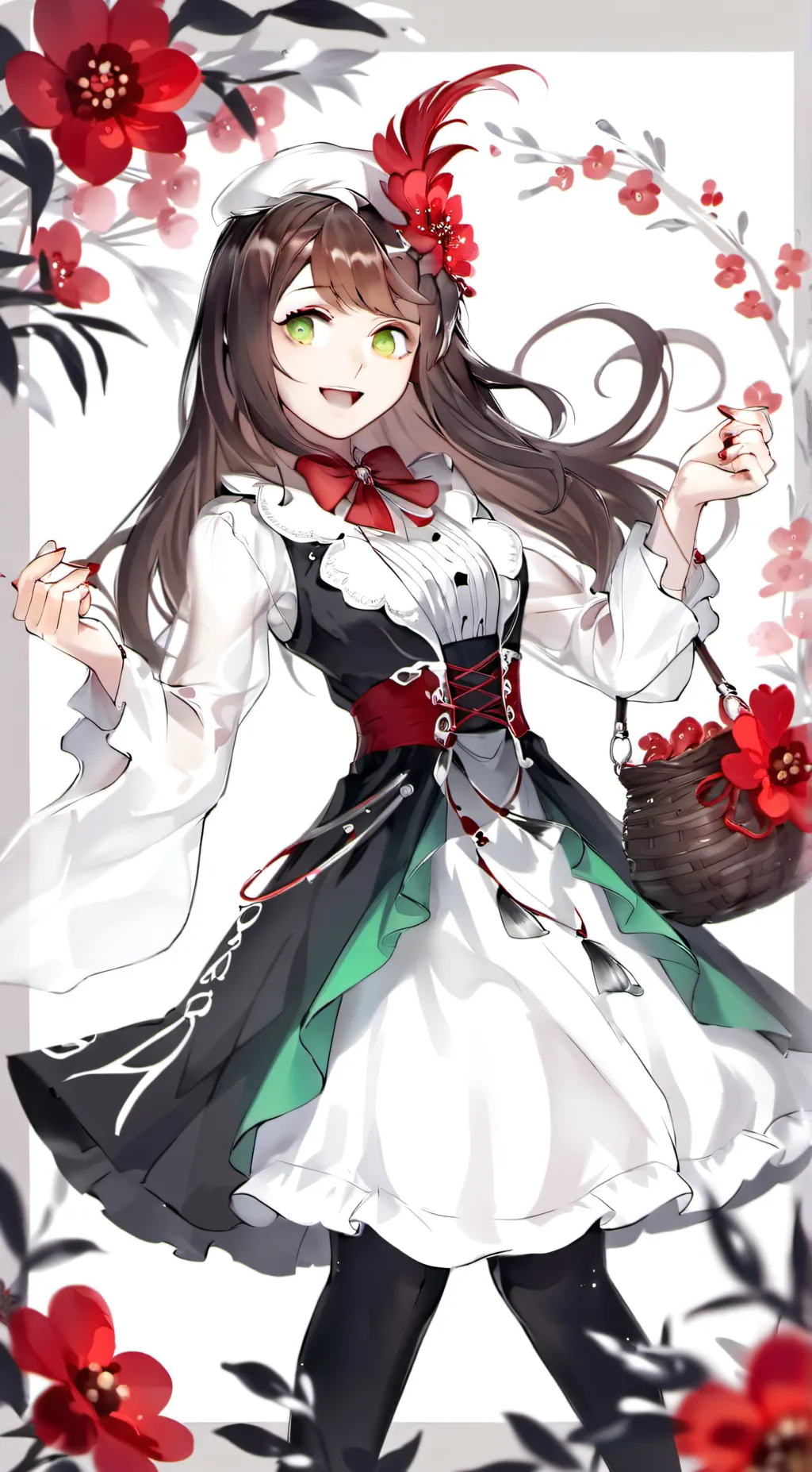 ai character: Mint background
