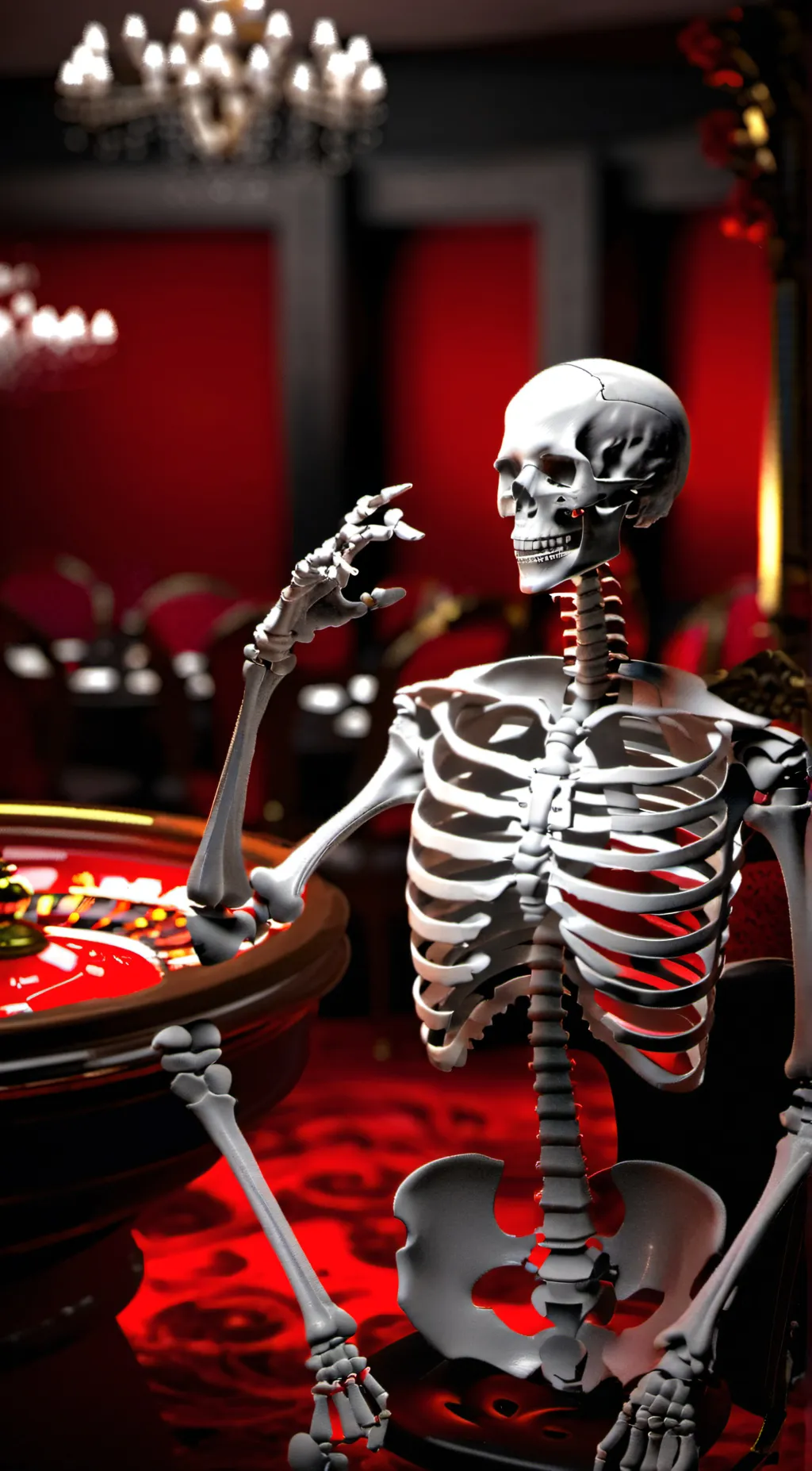 ai character: MWSKELETON background