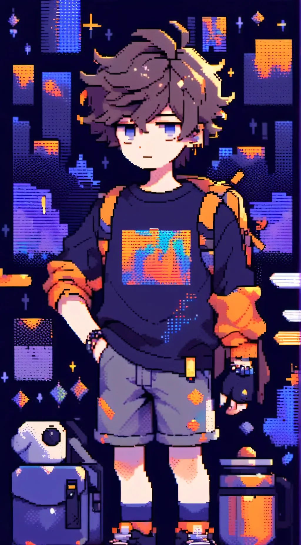 ai character: gay fnaf 4 background
