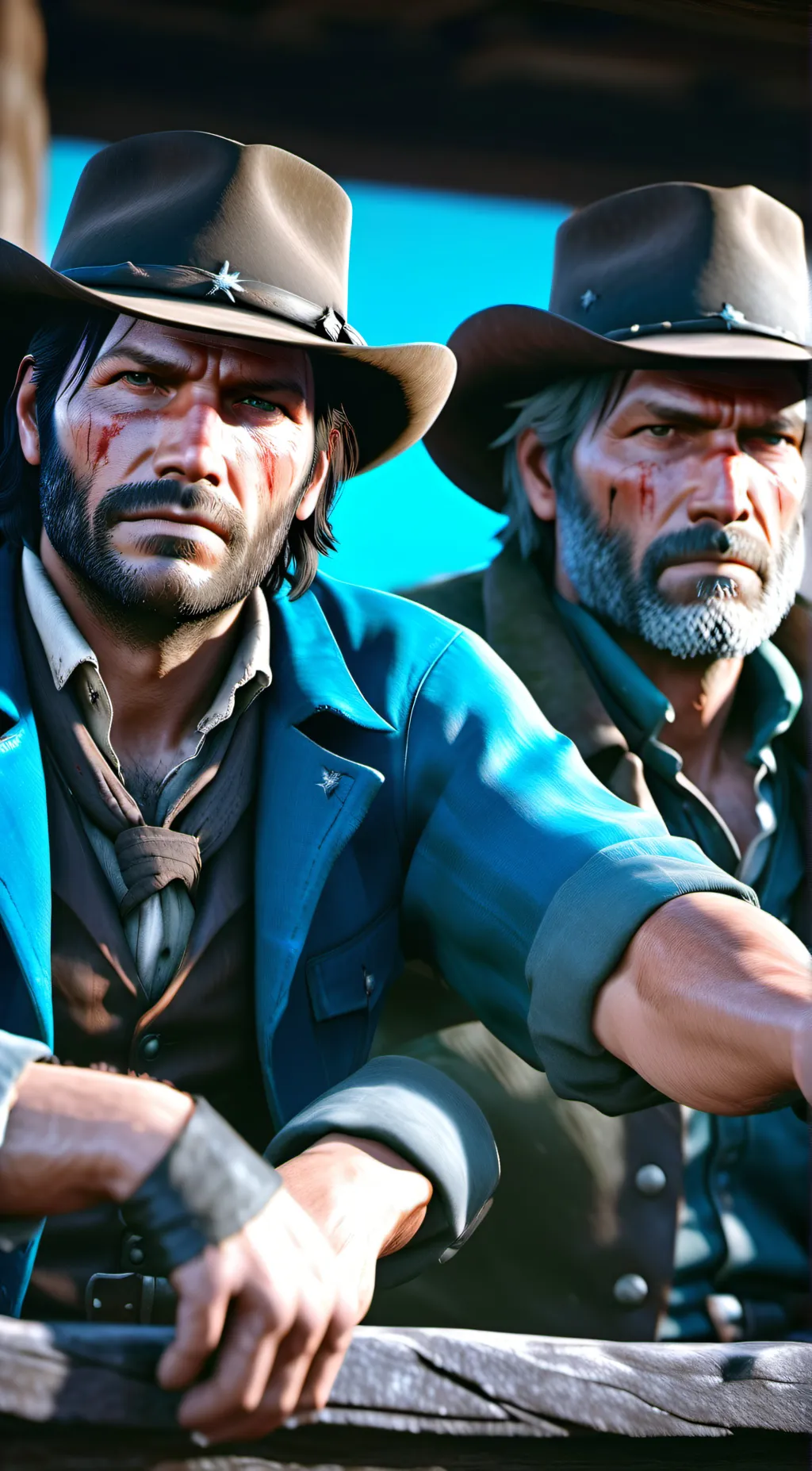 ai character: john and arthur background