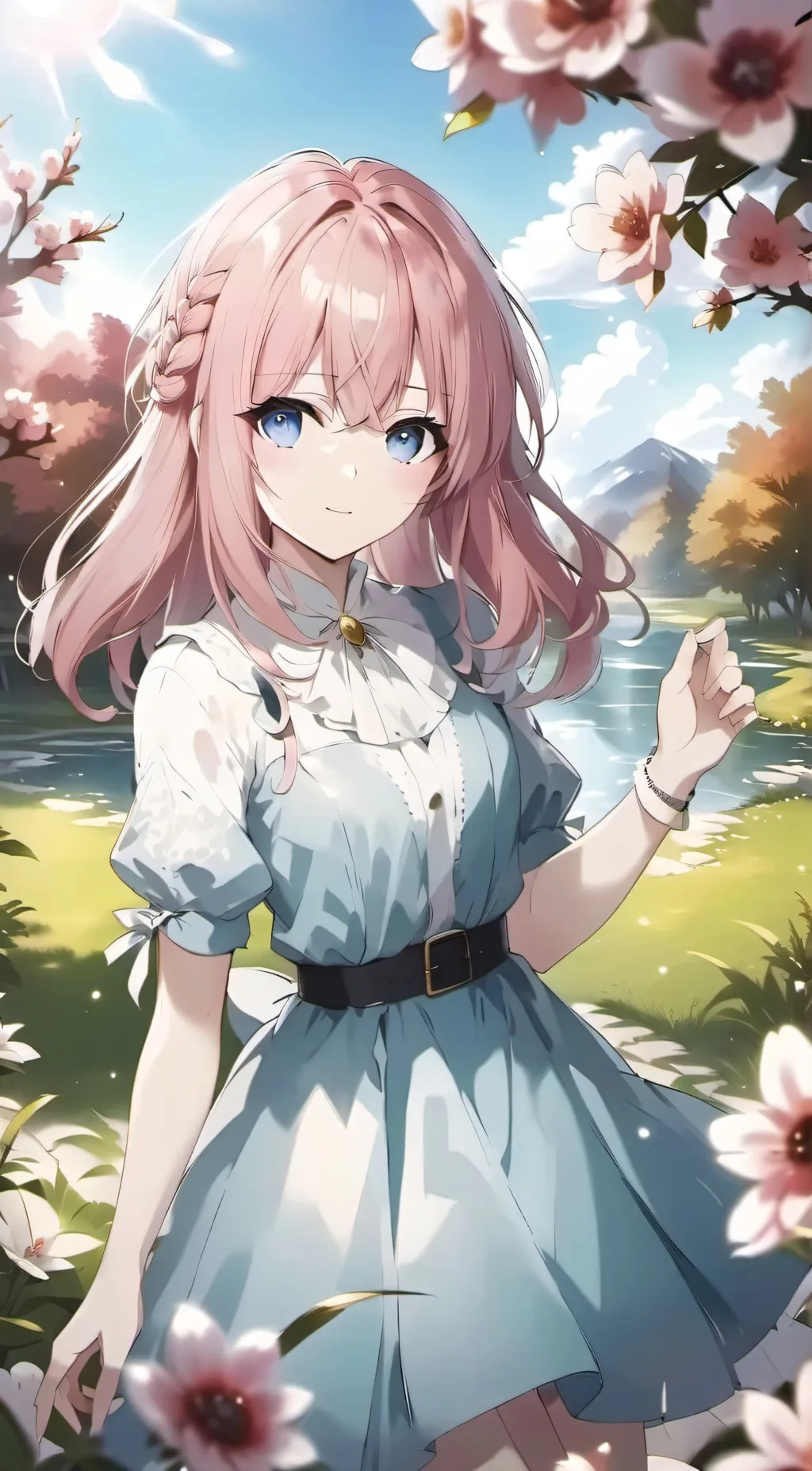 ai character: sakura background