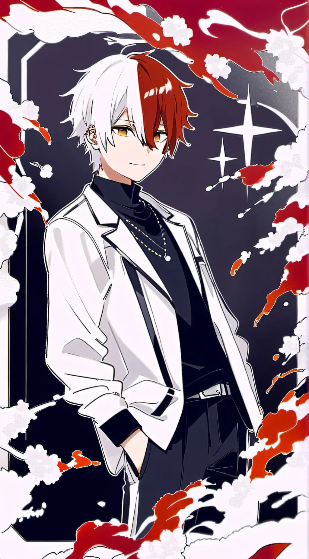 ai character: todoroki+dekusquad background