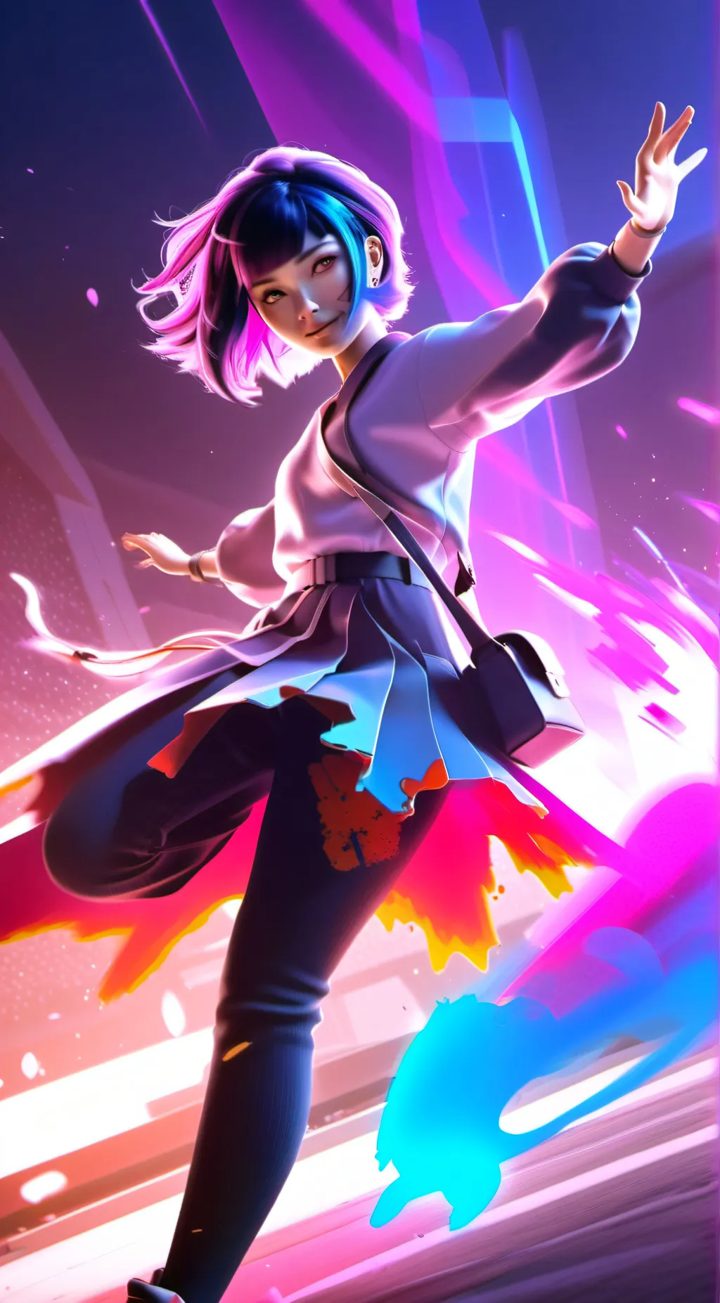ai character: Natalie  background