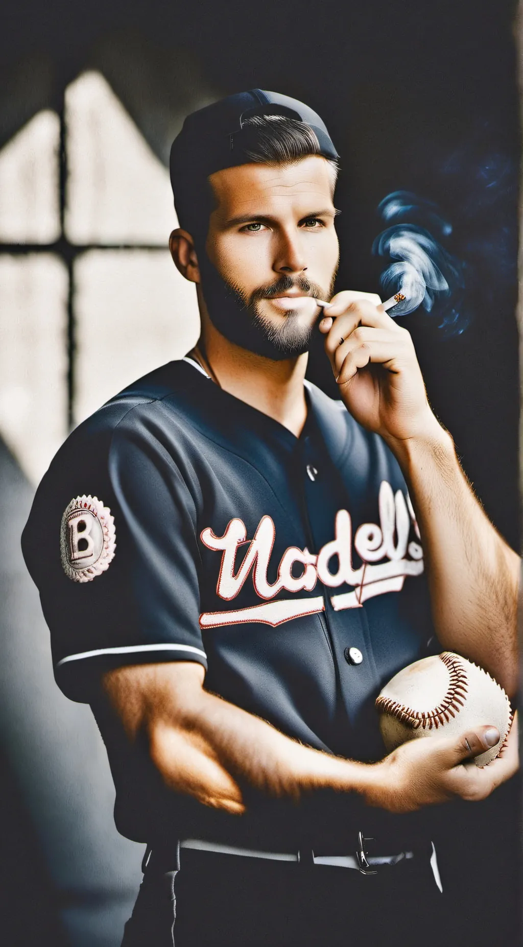 ai character: Baseball Player background