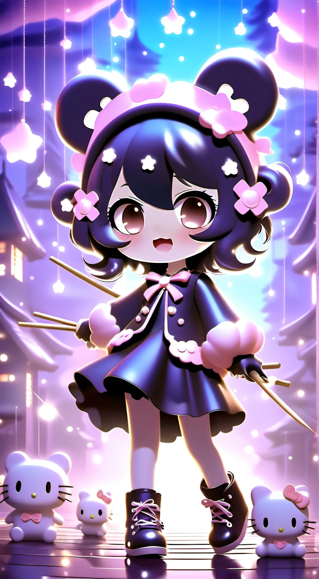 ai character: kuromi background