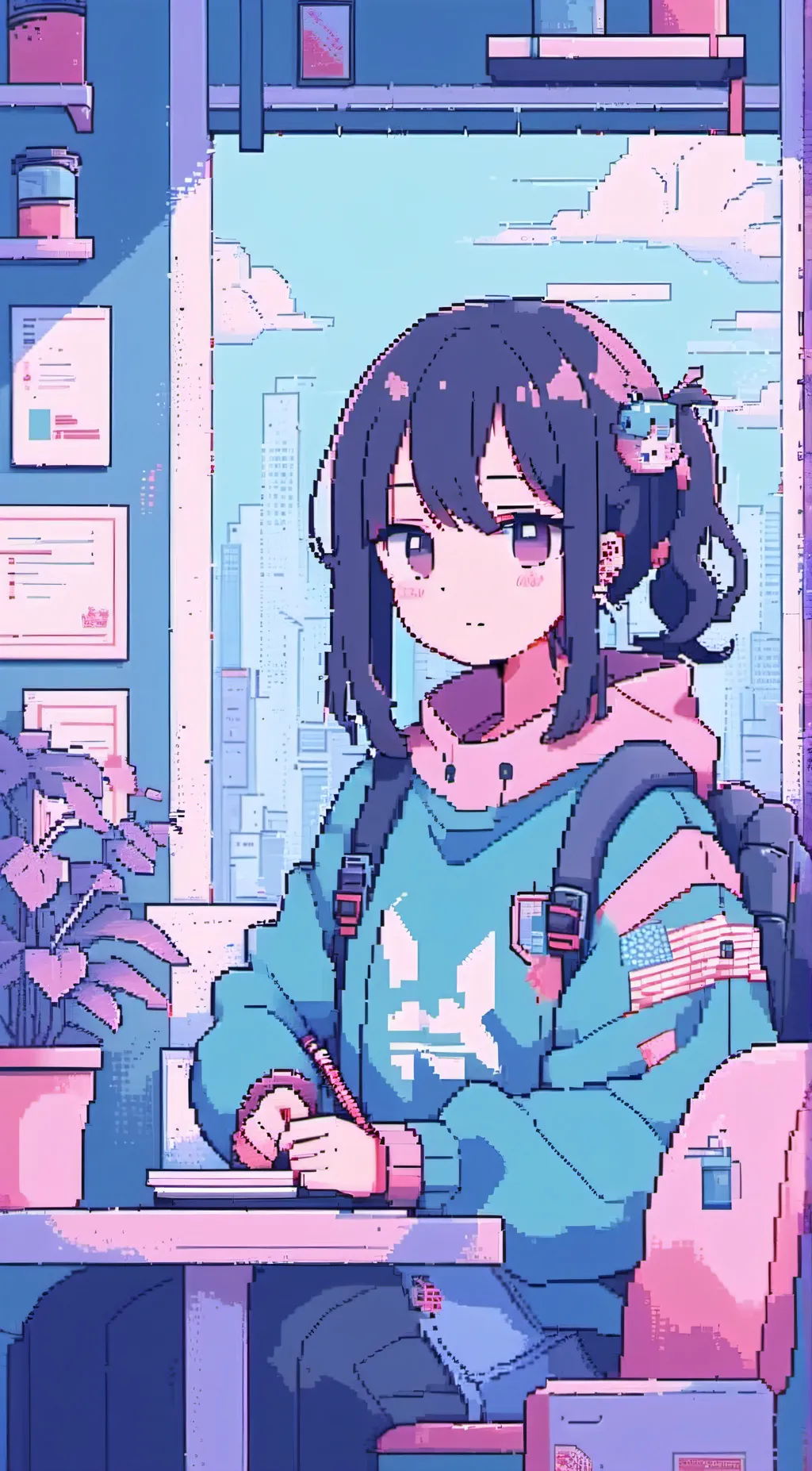 ai character: mha girl groupchat background