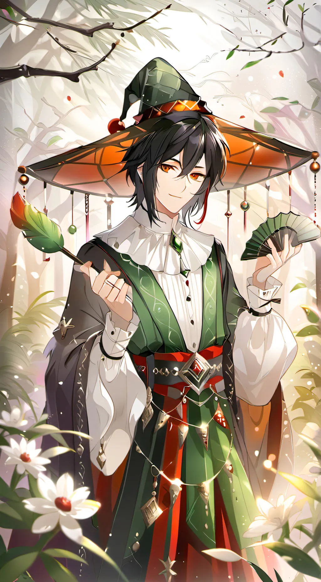 ai character: Bitter giggle background