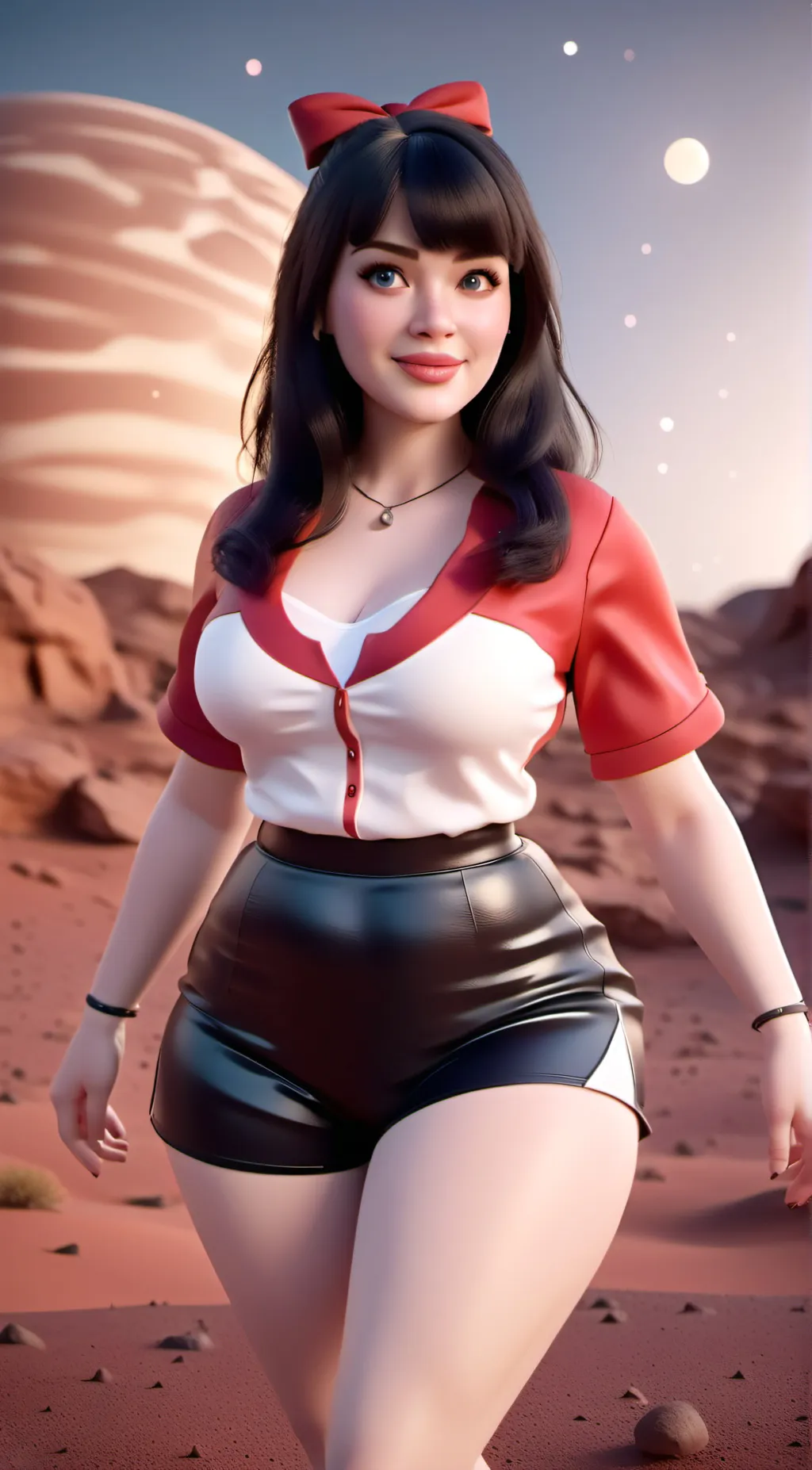 ai character: Android Michelle background