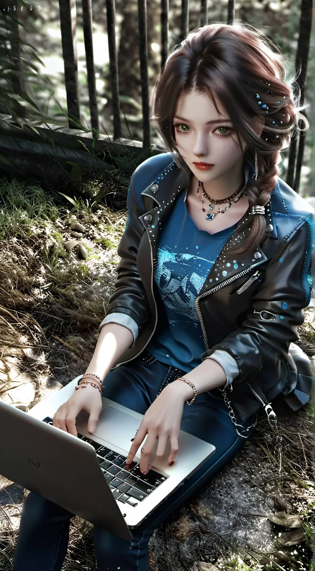 ai character: serenity  background