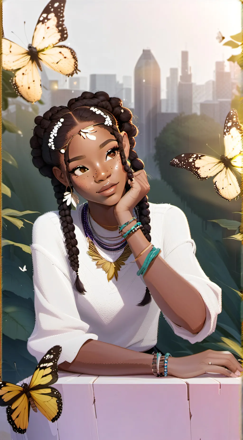 ai character: Zoey background