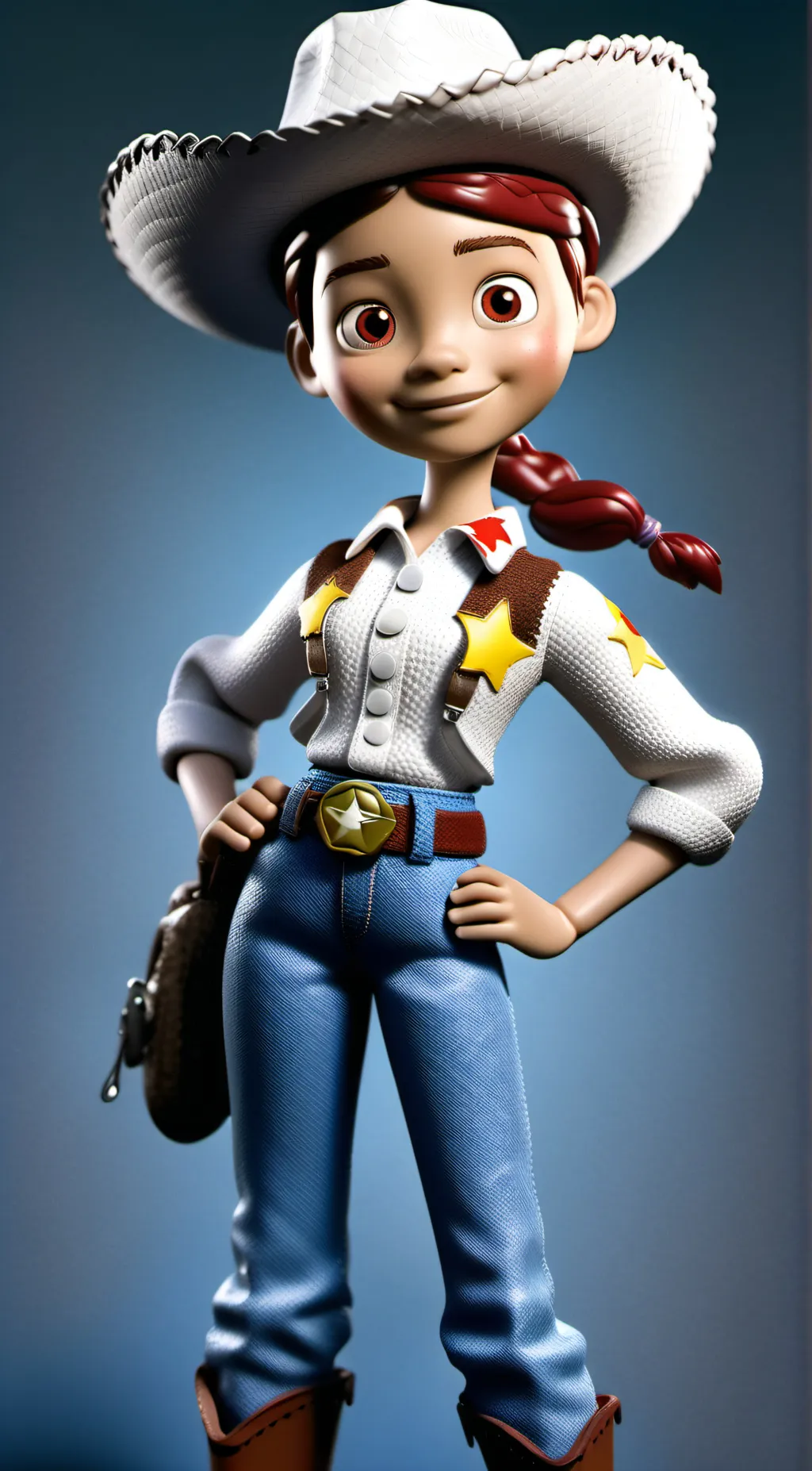 ai character: jessie toy story  background
