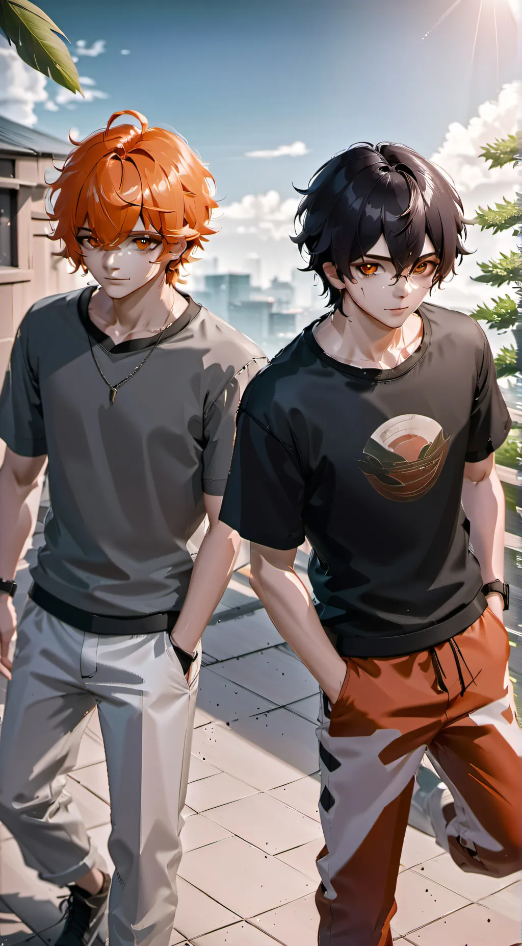 ai character: Andrew and Joseph background