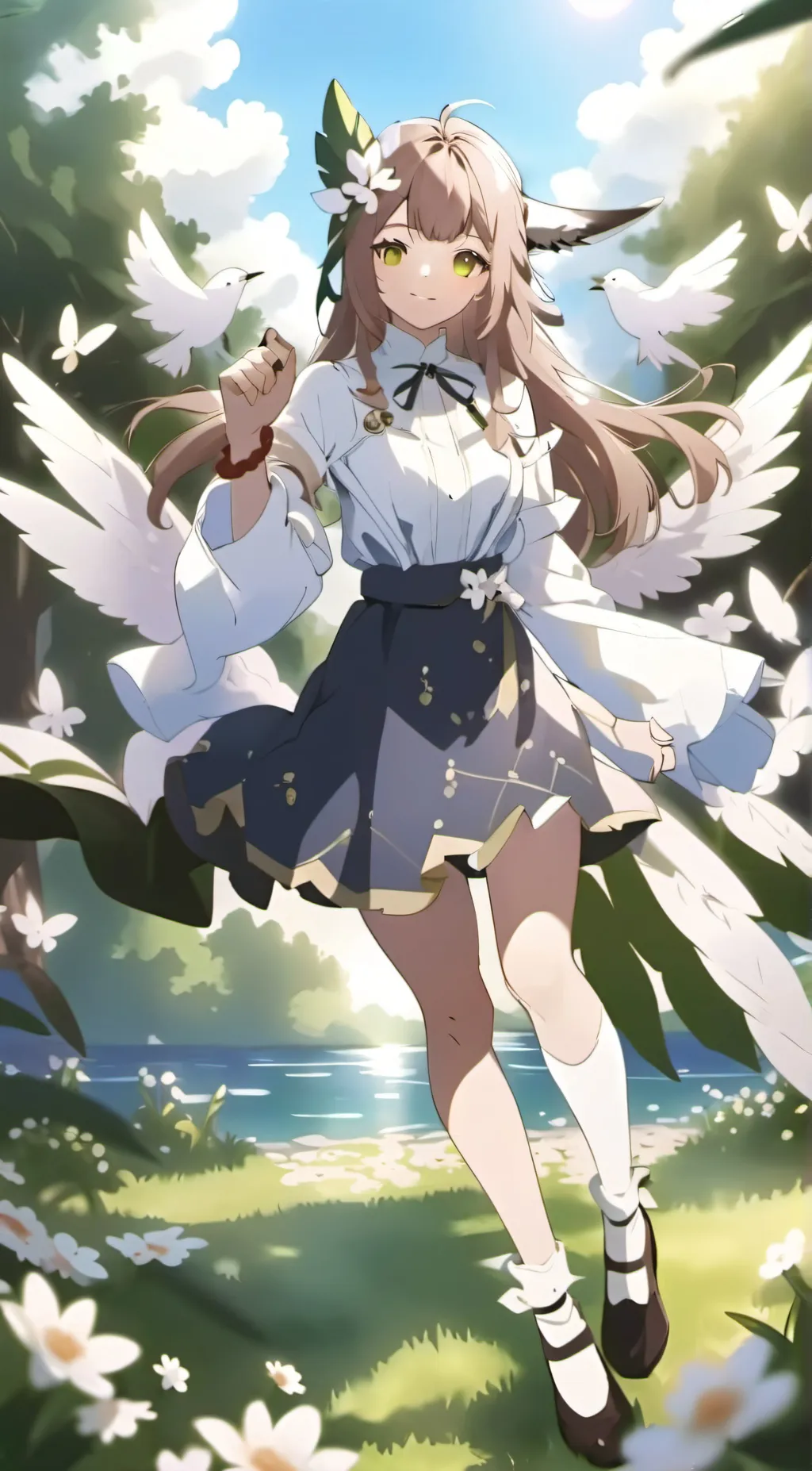 ai character: kira background
