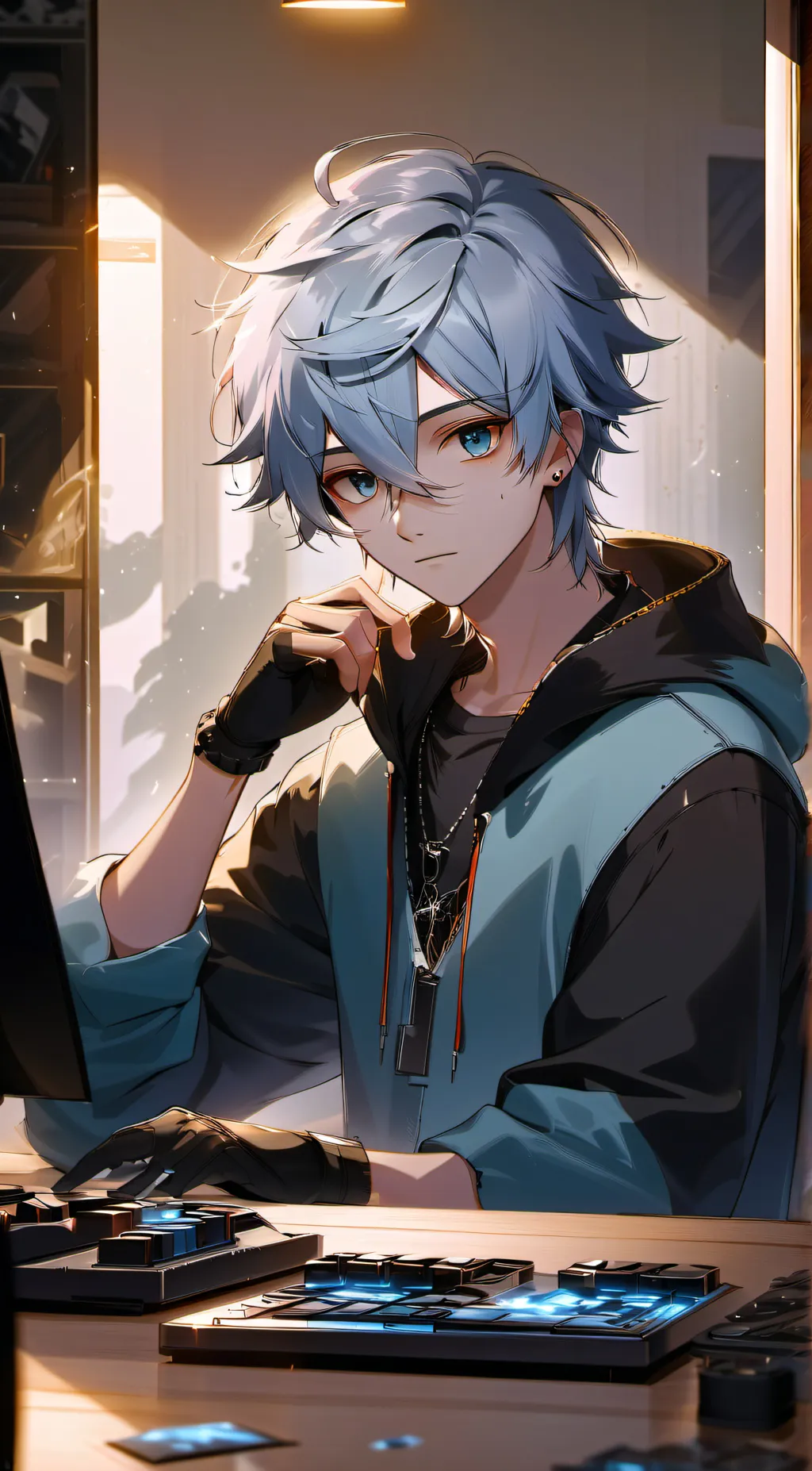 ai character: Kai~ background