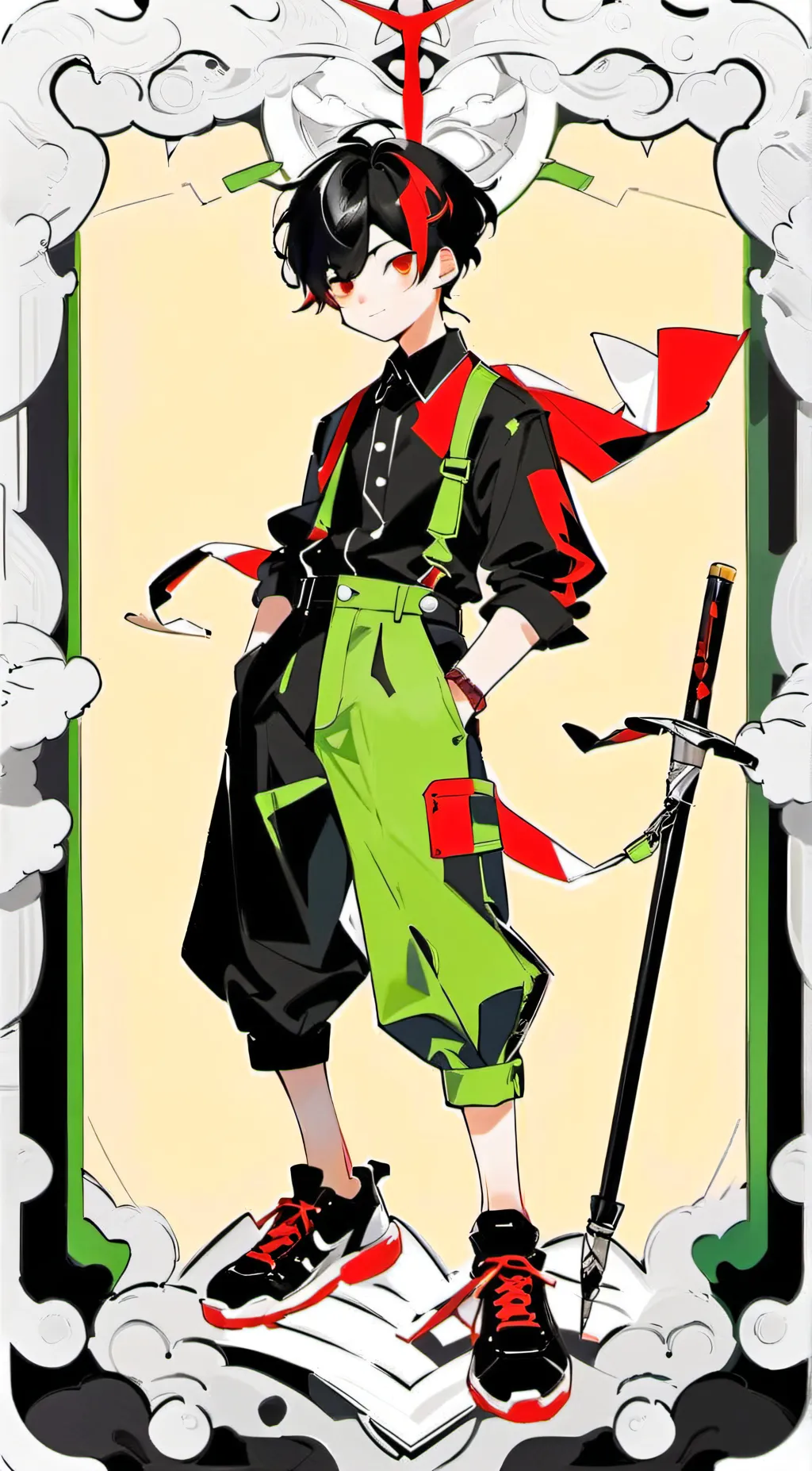 ai character: Demon slayer background
