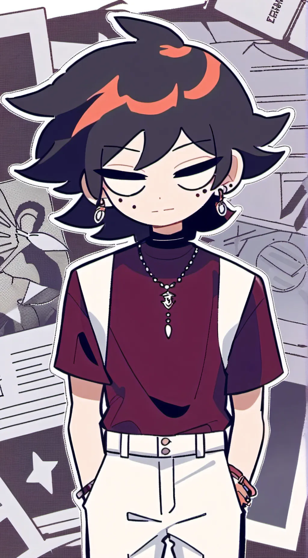 ai character: Julius fnf  background