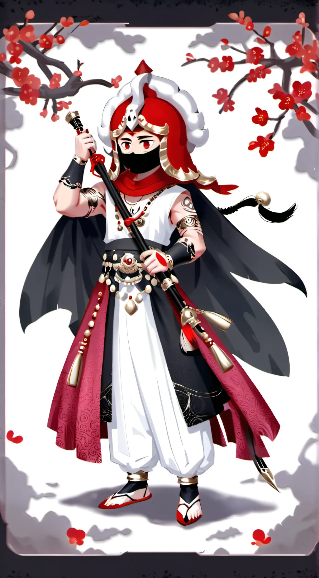 ai character: Hot springs  background