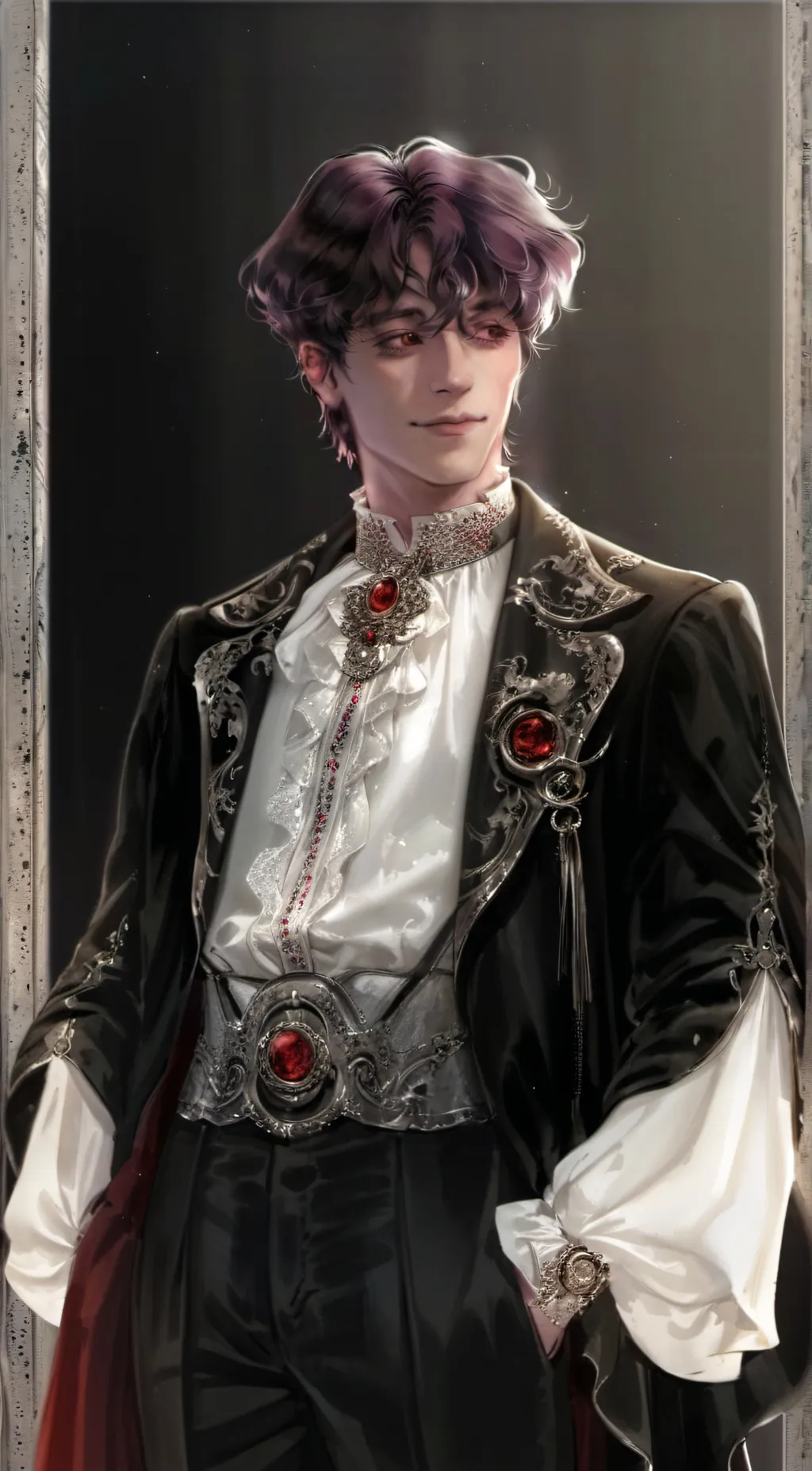 ai character: Valentino  background