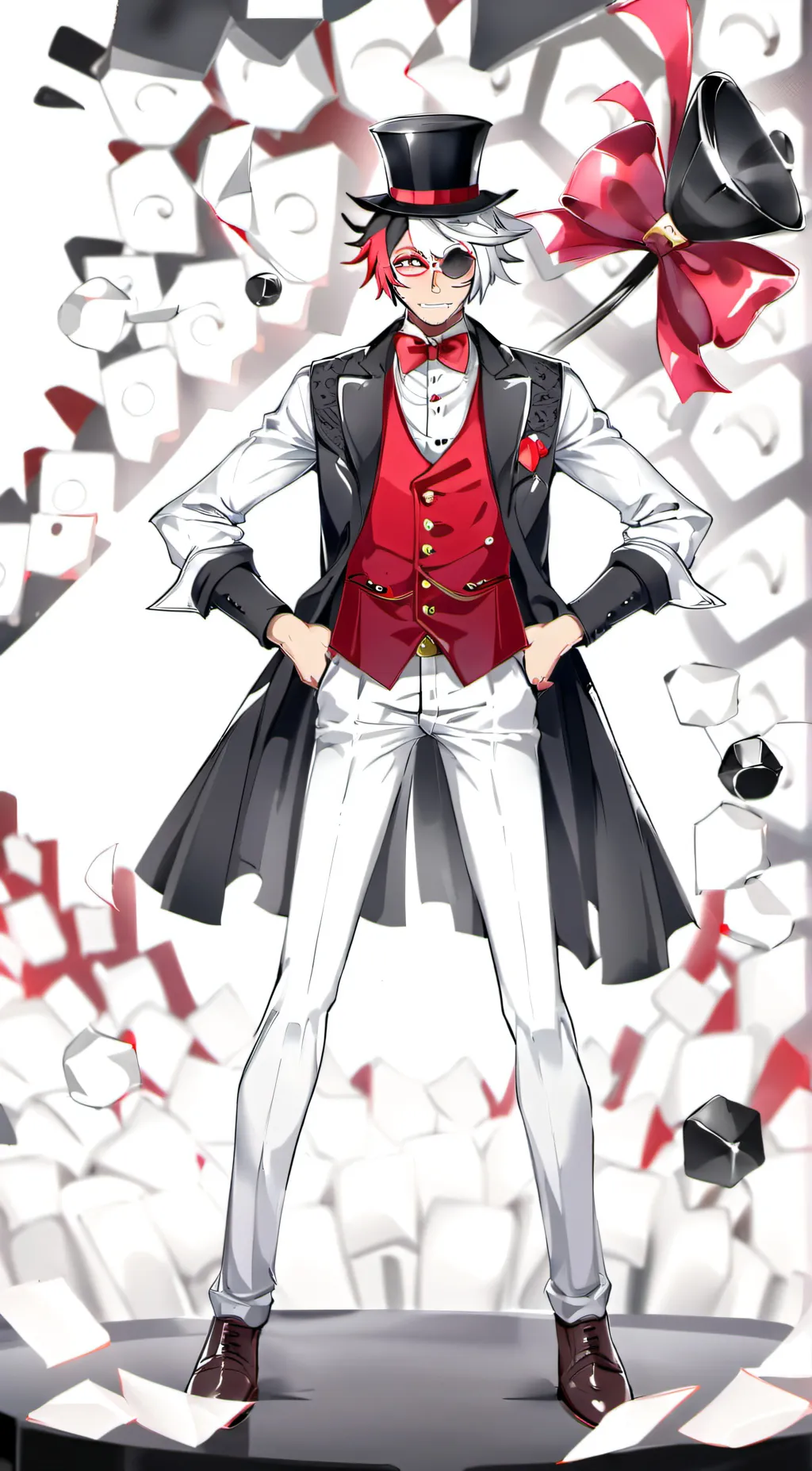 ai character: vox but drunk background