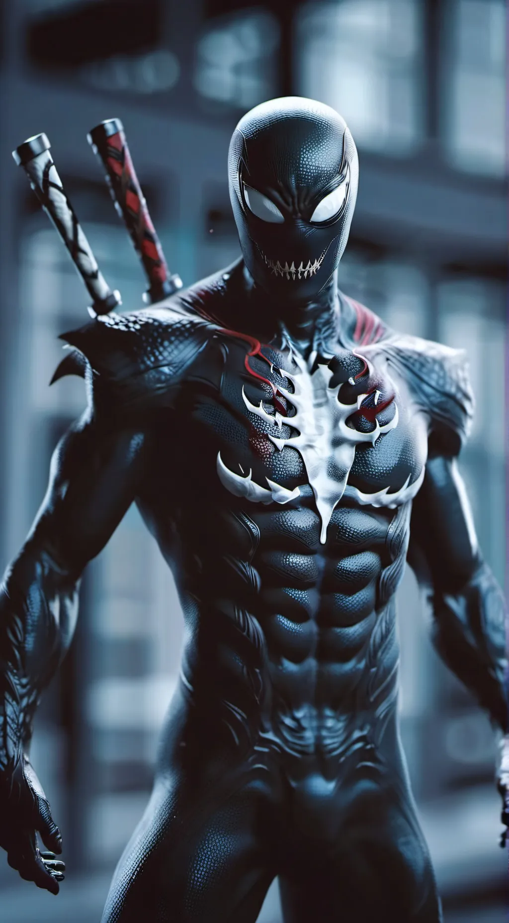 ai character: Taijitu venom background