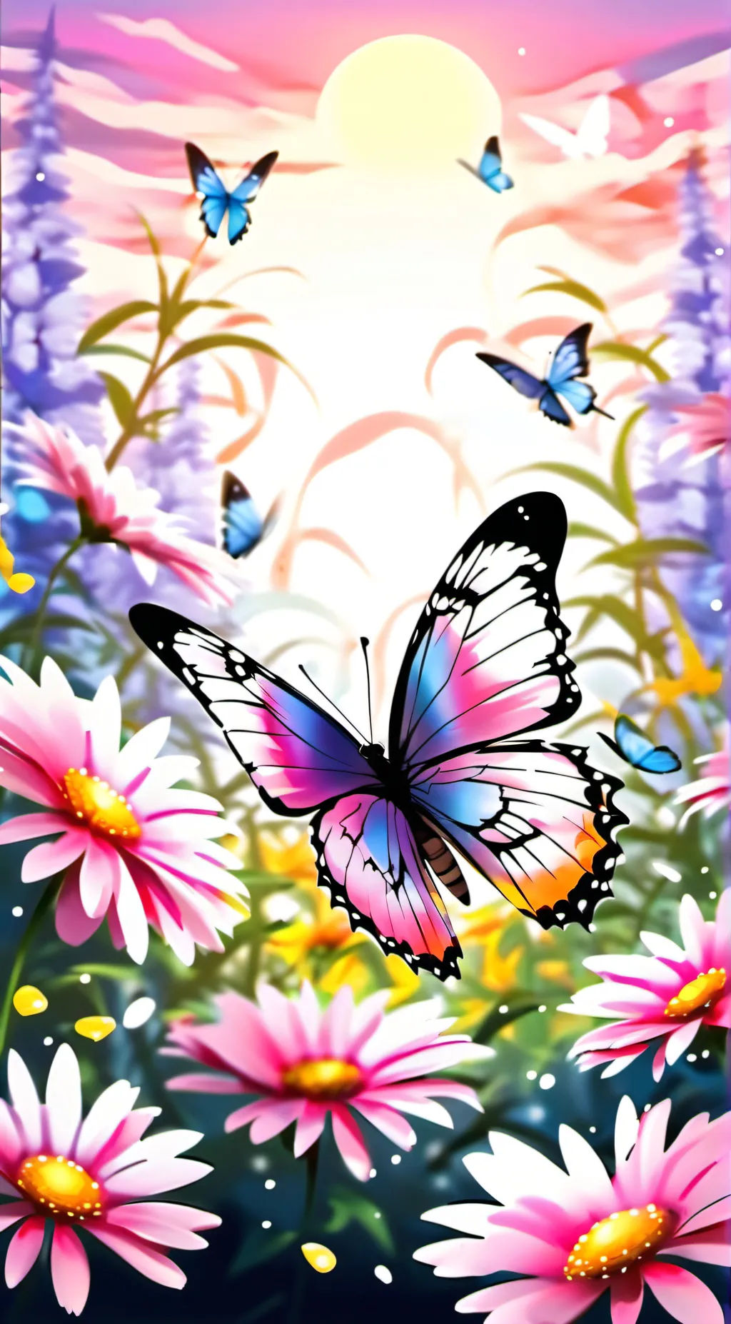 ai character: Butterfly background