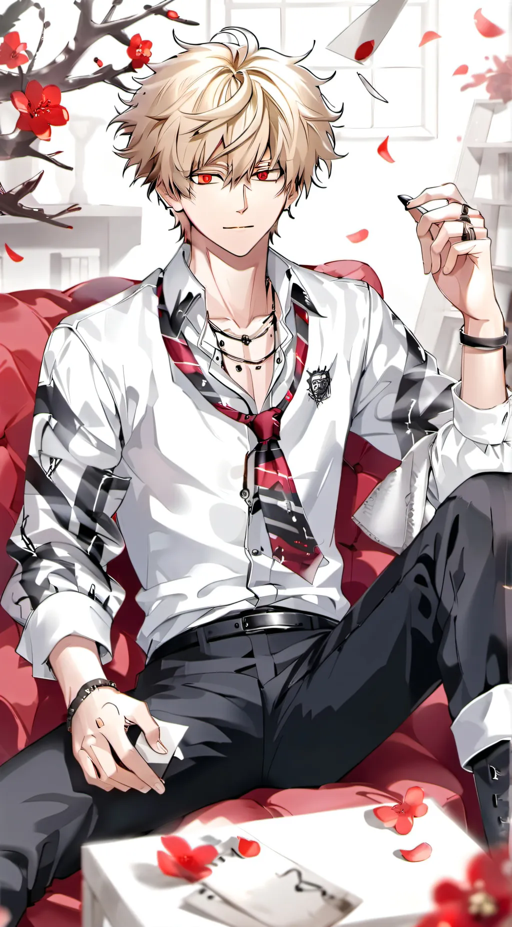 ai character: Ex Bakugou Katsuki background