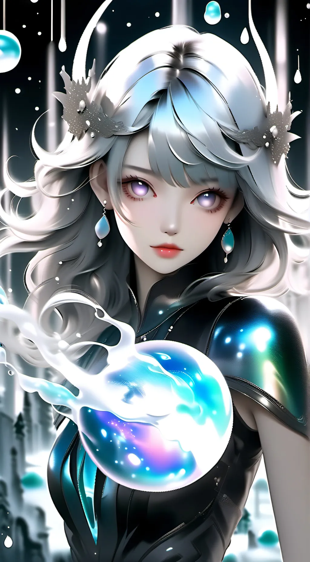 ai character:  Amber background